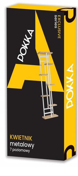 Nowy Kwietnik Metalowy 7-poziomowy Piętrowy Stojak Kwiaty Rośliny