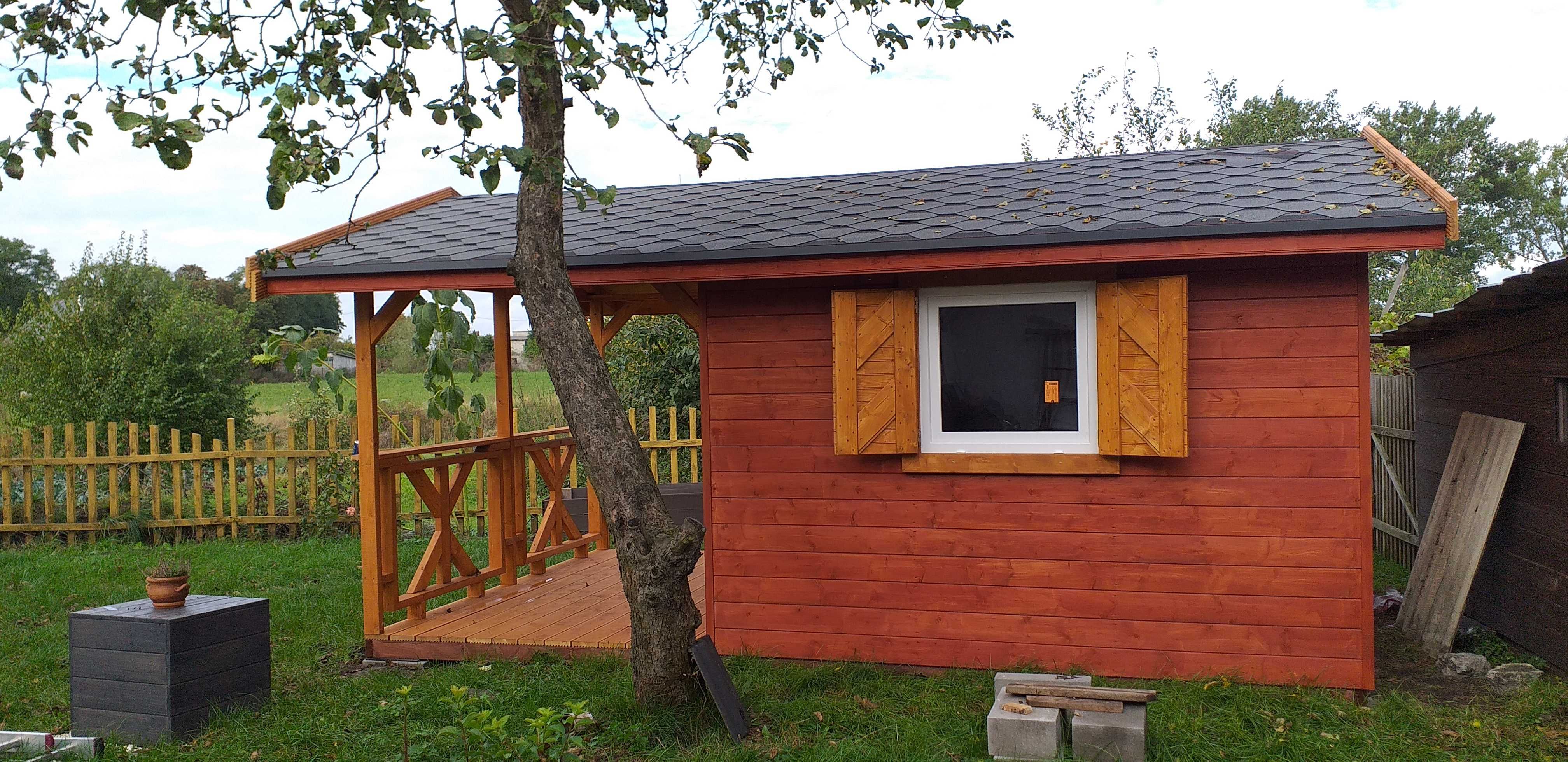 Domki domek drewniany narzędziowe ogrodowe 24mkw