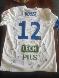 Lech Poznań koszulka 2014/15 autografy