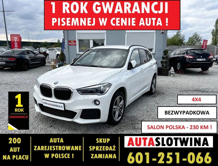 BMW X1 1 ROK GWARANCJI W CENIE AUTA, Zamiana, 230KM ! Full Opcja, Automat