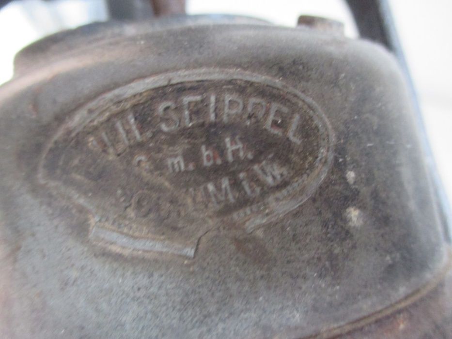 Unikat lampa karbidowa kolejowa Seippel 1942