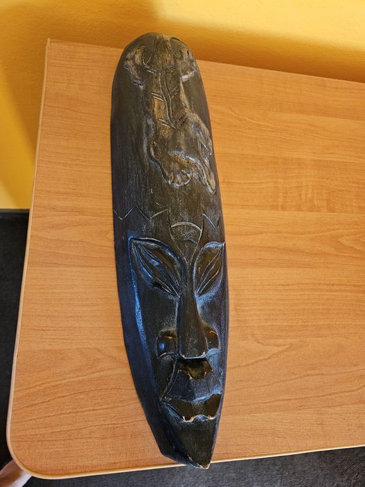 Maska aztecka piękna ozdoba etniczna