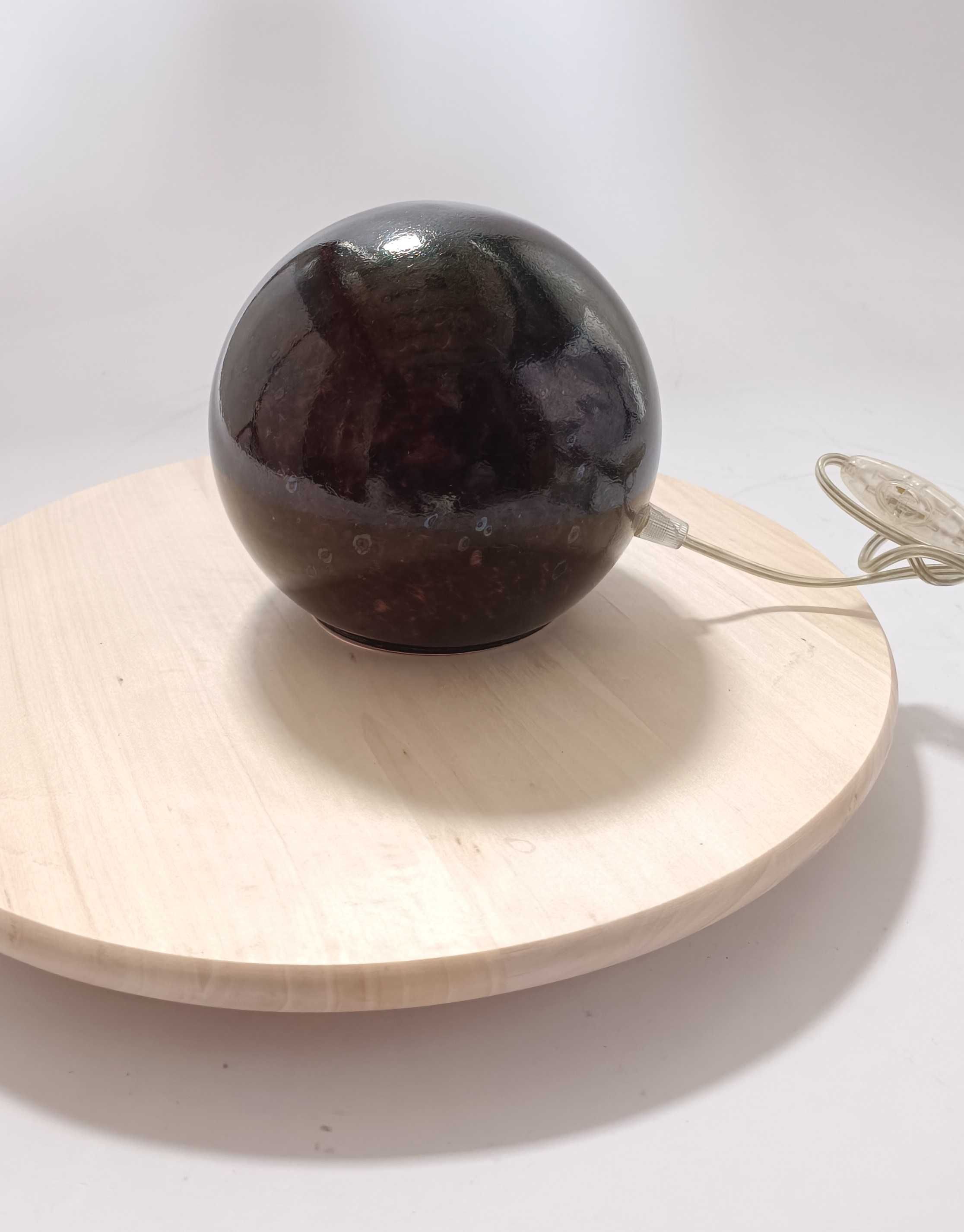 Candeeiro de mesa Globo | preto/castanho