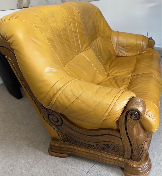 Sofa skórzana dwu osobowa
