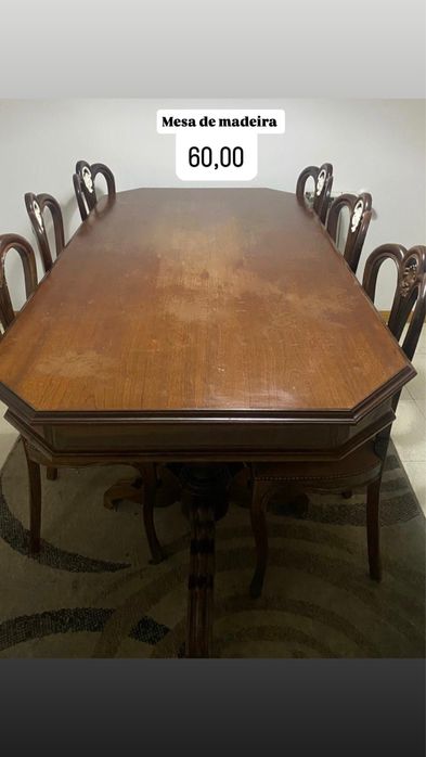 Vendo mesa de Madeira