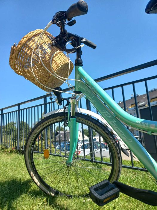 Damski miejsko-trekkingowy Rower Rland Itaka 26 21V 15'' Miętowy