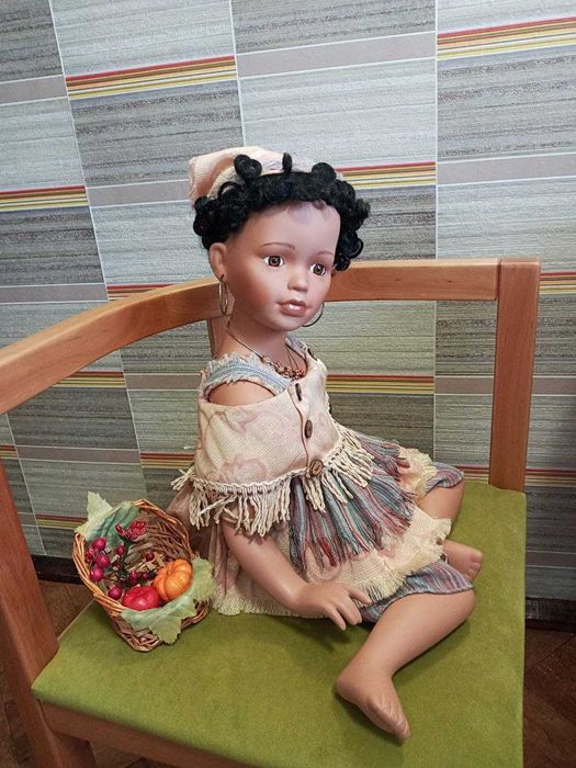 Фарфоровая кукла порцелянова керамічна лялька з глини