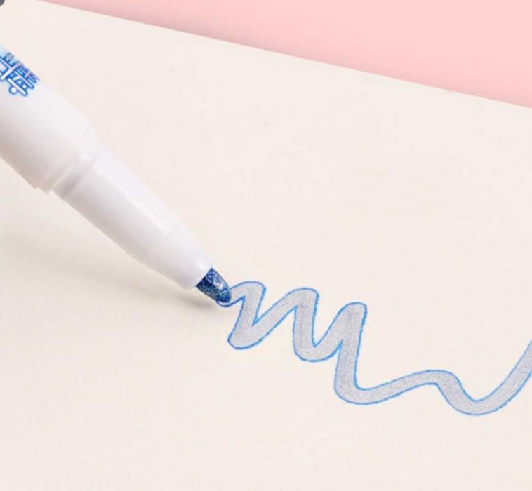 Mazaki Magic Markers Podwójna linia 12szt KOMPLET dla dzieci szkoły