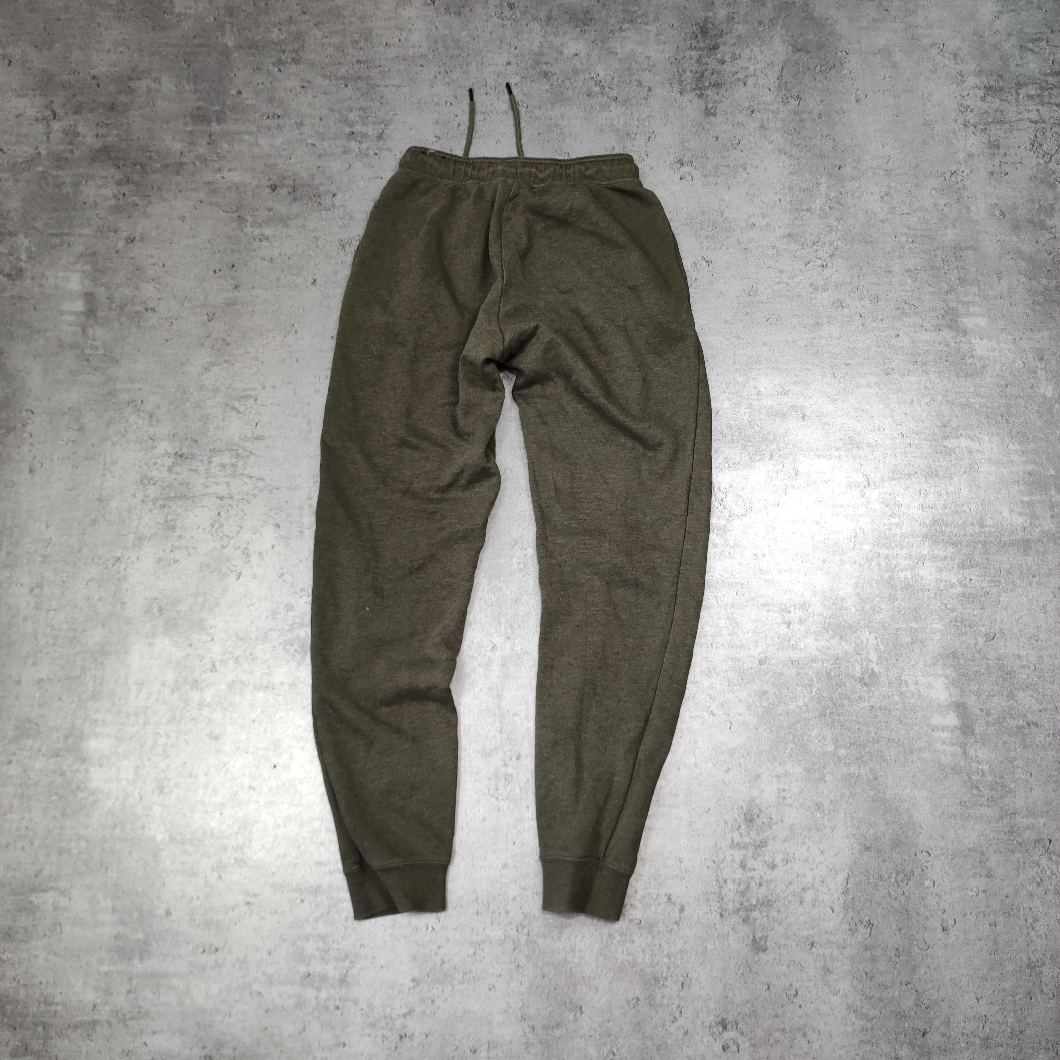 MĘSKIE Dresy Sportowe Slim Fit Joggery Sport Dresowe Nike Khaki Logo