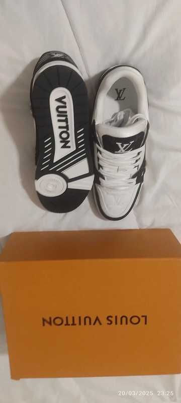 ButyBlack LouisVuitton LvDamskie i MęskieCasualoweTrampki Trainer,42