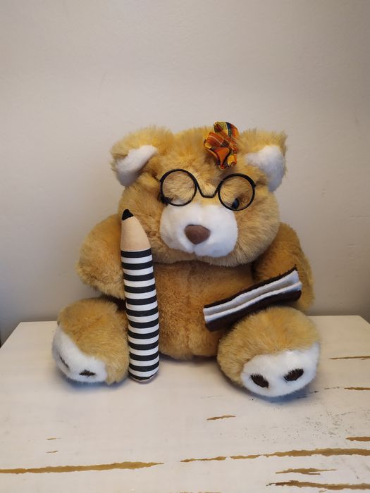 Miś uczeń student maskotka pluszak przytulanka