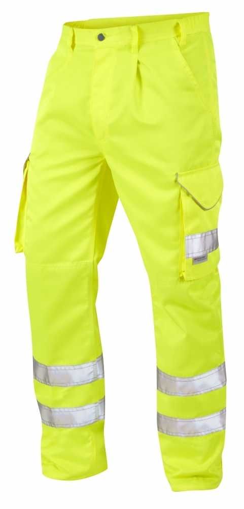 Spodnie robocze ostrzegawcze firmy " LEO Workwear"