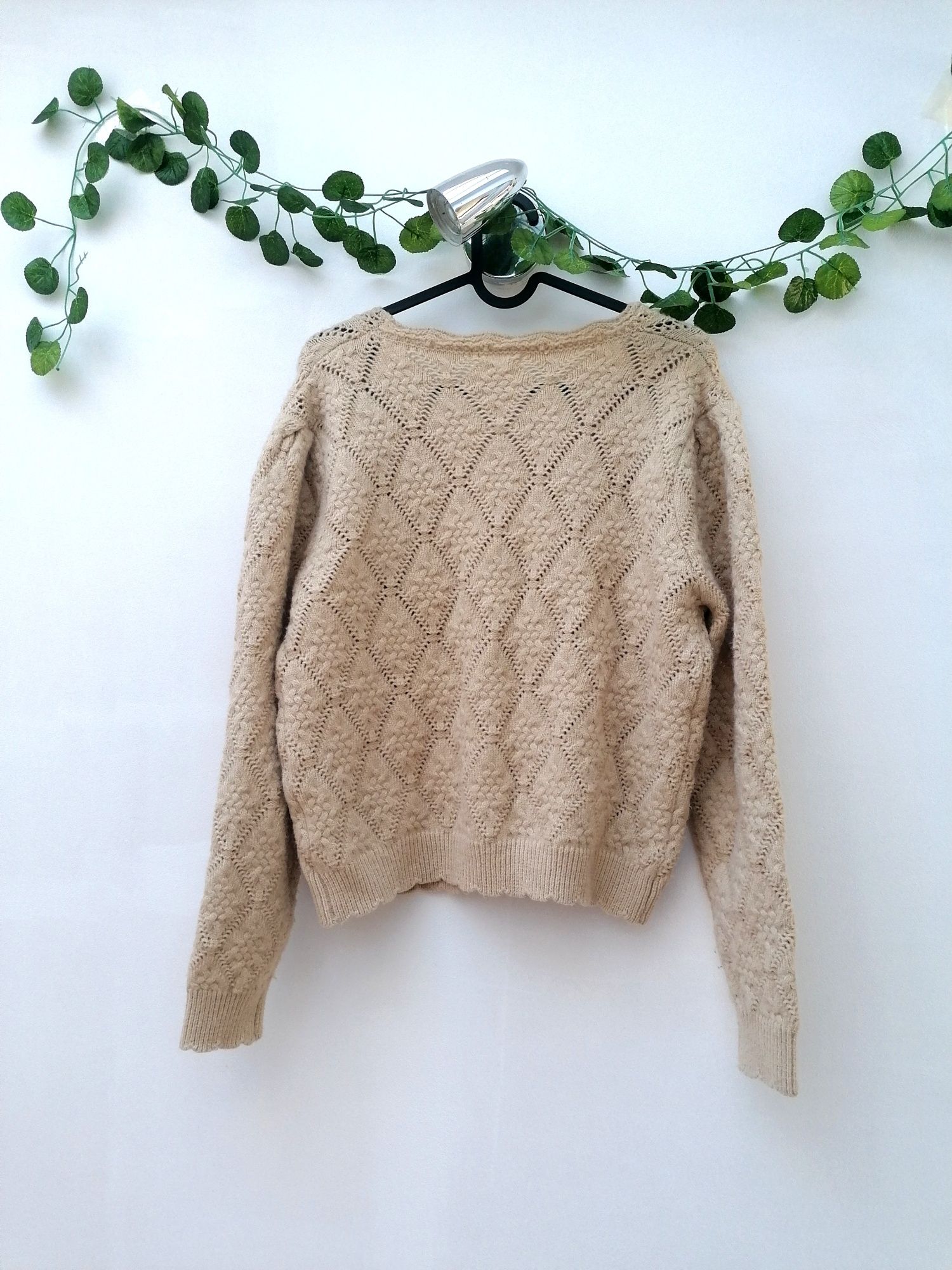 Cardigan de Malha Creme