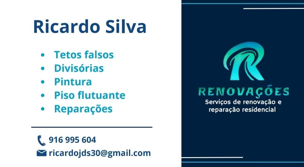 Faço trabalhos em pladur, tenho 9 anos de experiência