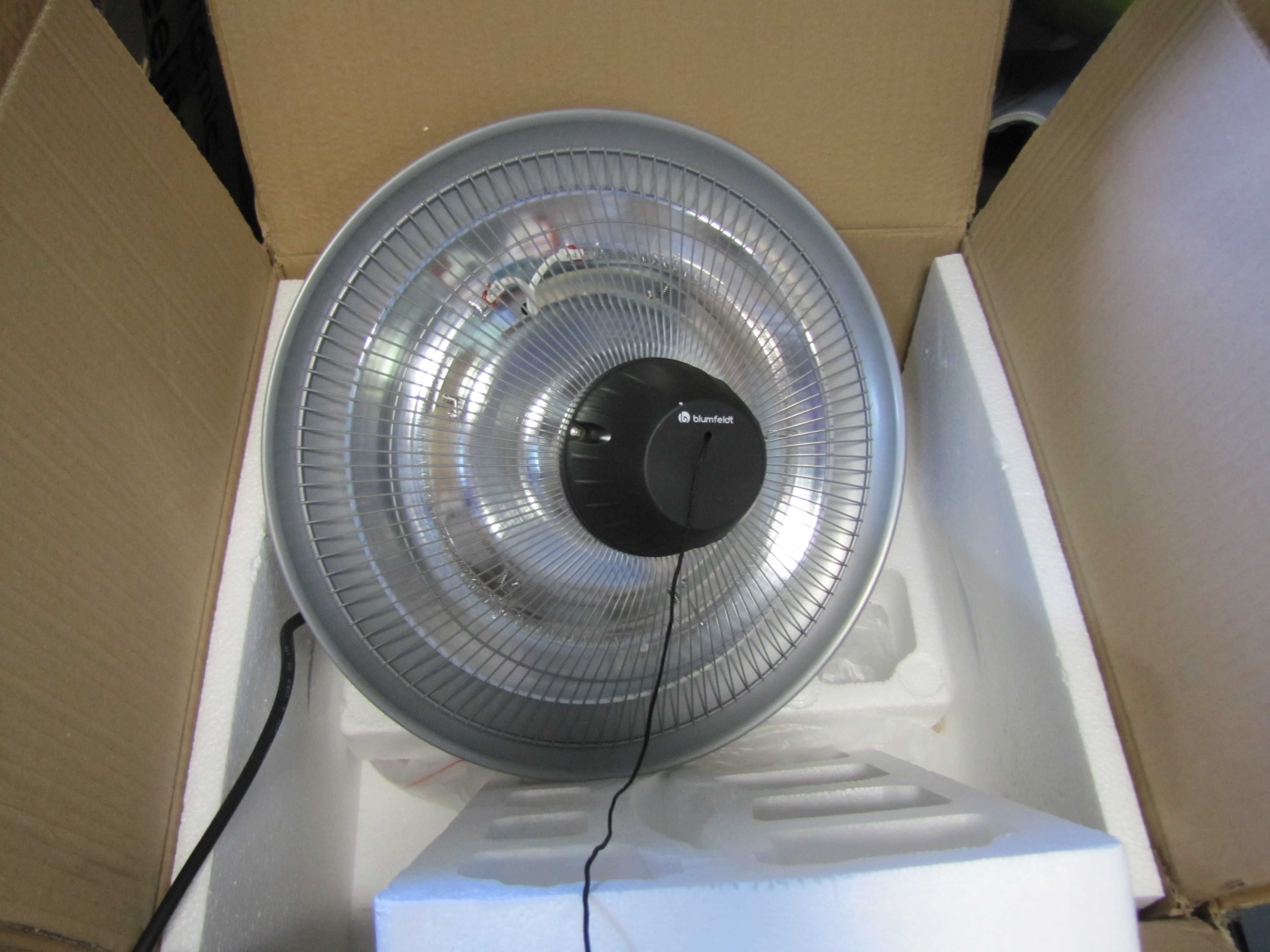 Promiennik podczerwieni tarasowy wiszący halogen 750/1500W Blumfeldt