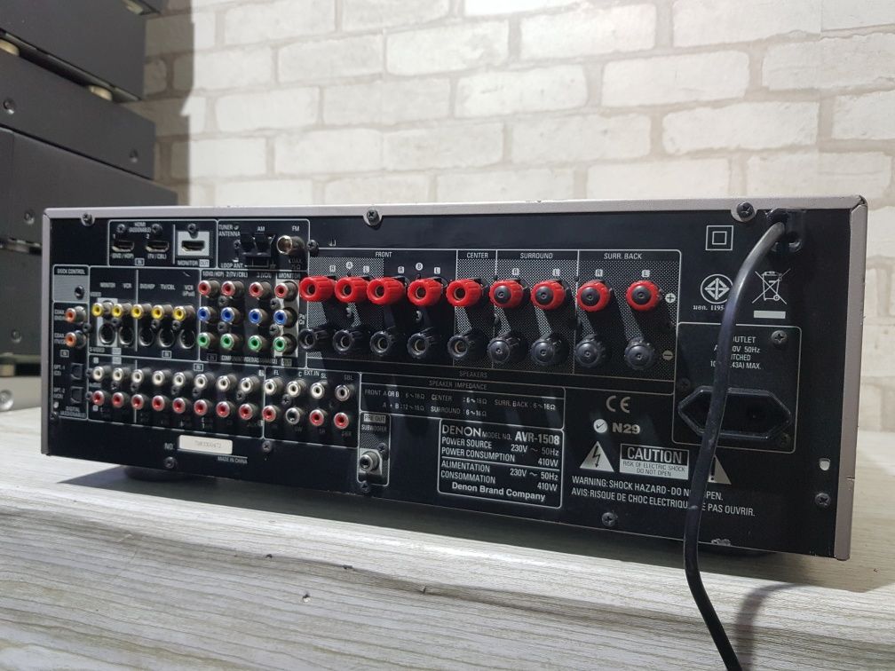 Пульт!7.1AV ресивер/підсилювач  Denon AVR-1508 5×75Вт HDMI б/у з Німеч