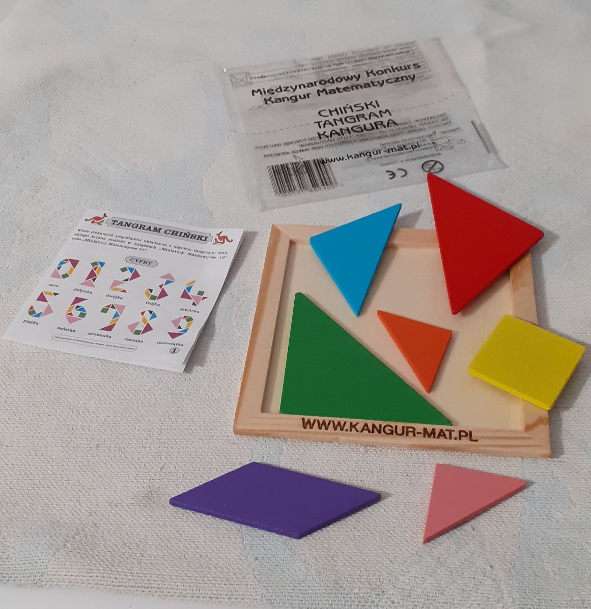 Hit! Chiński tangram kangur matematyczny zabawka drewniana konkurs