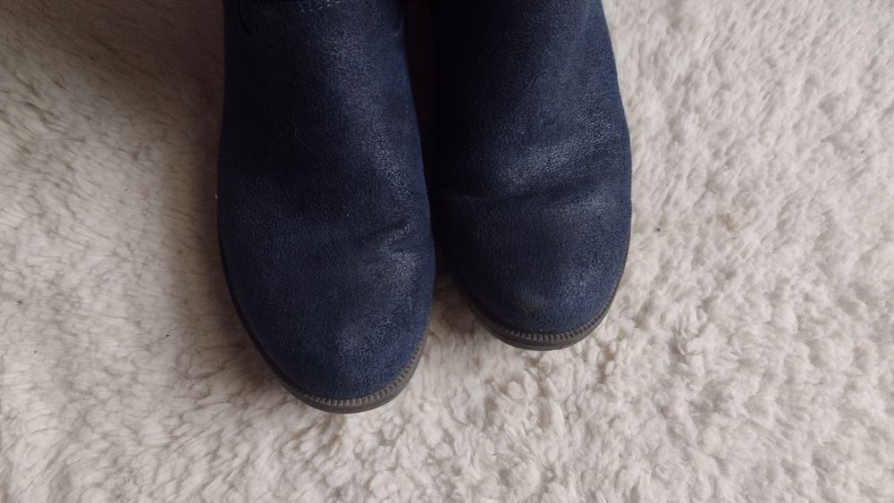 Graceland kozaki granatowe wysokie r 35 wkl. 22 cm