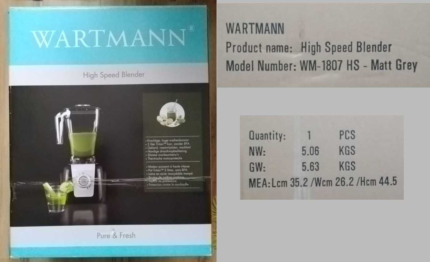 Blender wysokoobrotowy Wartmann