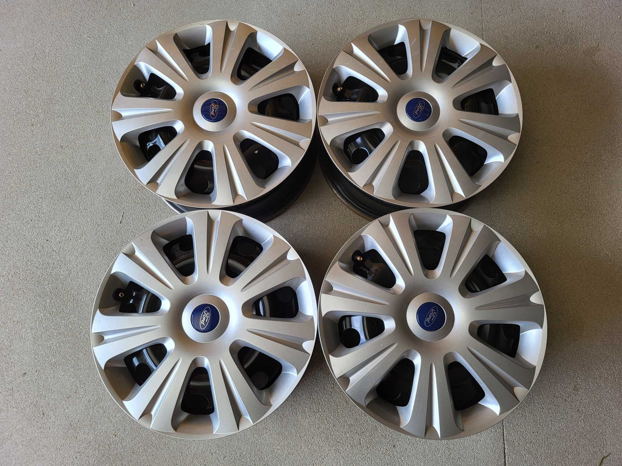[845] Felgi stalowe FORD 16 cali 5x108 Transit Focus +Czujniki+Kołpaki