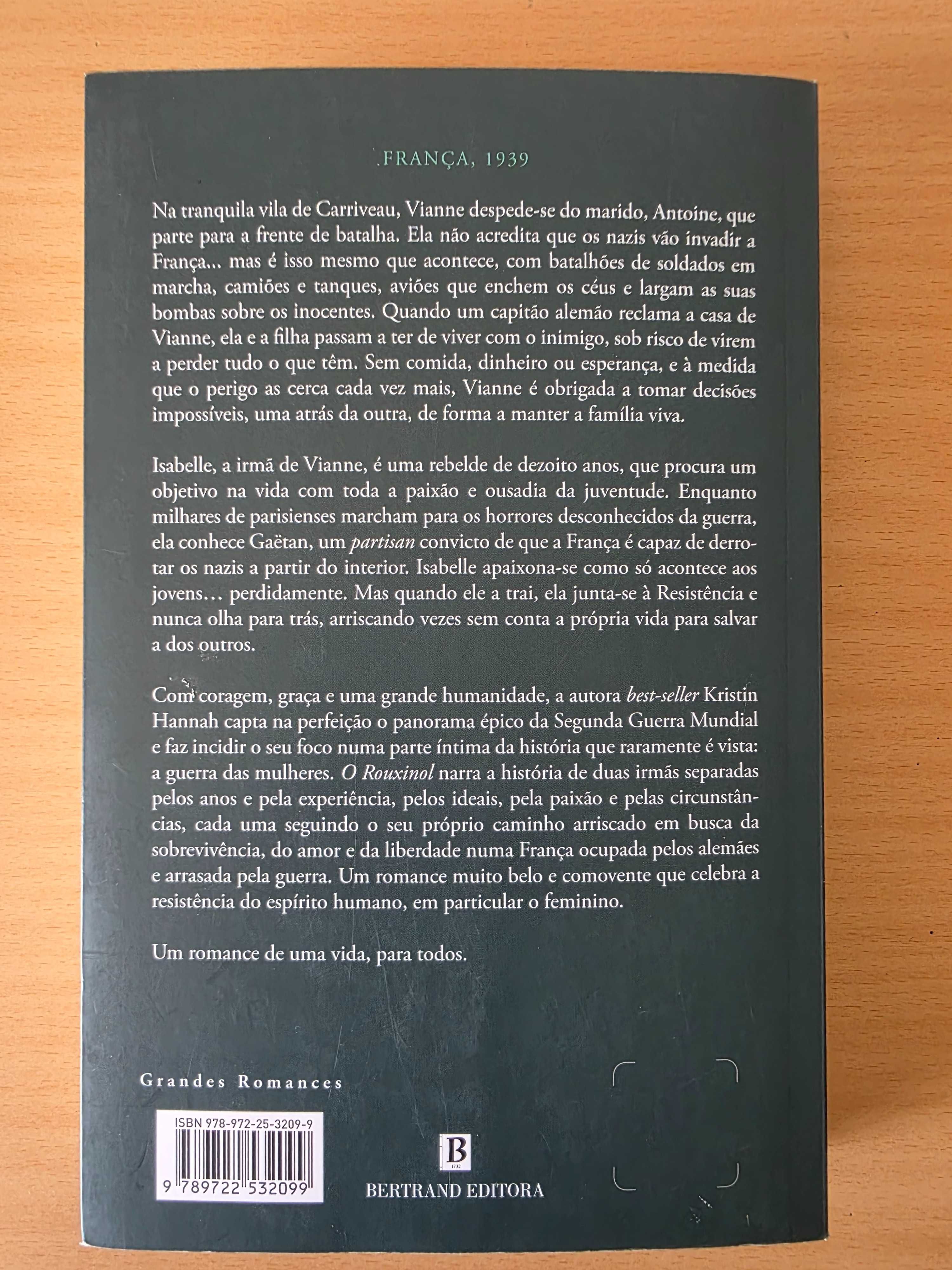 Livro "O Rouxinol" de Kristin Hannah
