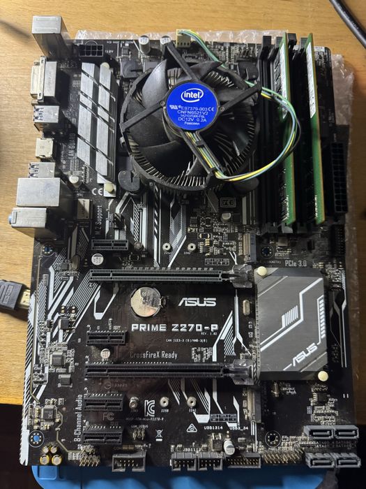 Комплет:м.плата asus z270,процесор i7 6700(xeon 1230v5)