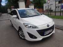 2011r Piękna biała perła MAZDA 5 SPORT 1.6 HDI 115 KM 7 osób alu