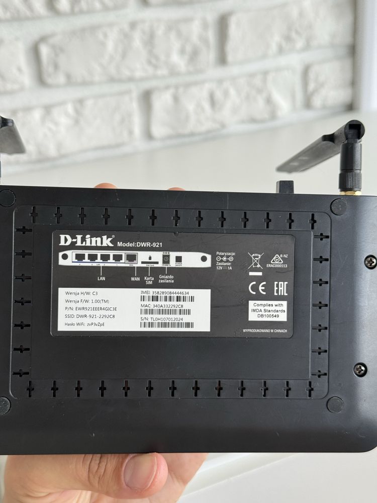 Router d link model dwr 921