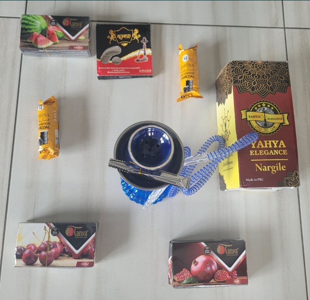 Zestaw Shisha Szisza Nargile fajka wodna dodatki Nowa!!!