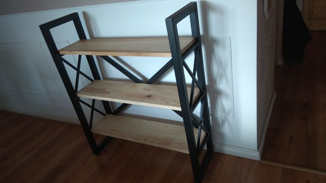 Mały regalik półka na książki loft industrial nowoczesny meble na zamo