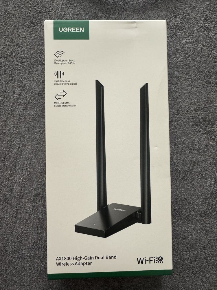 UGREEN Wi-Fi Адаптер AX1800 WiFi6