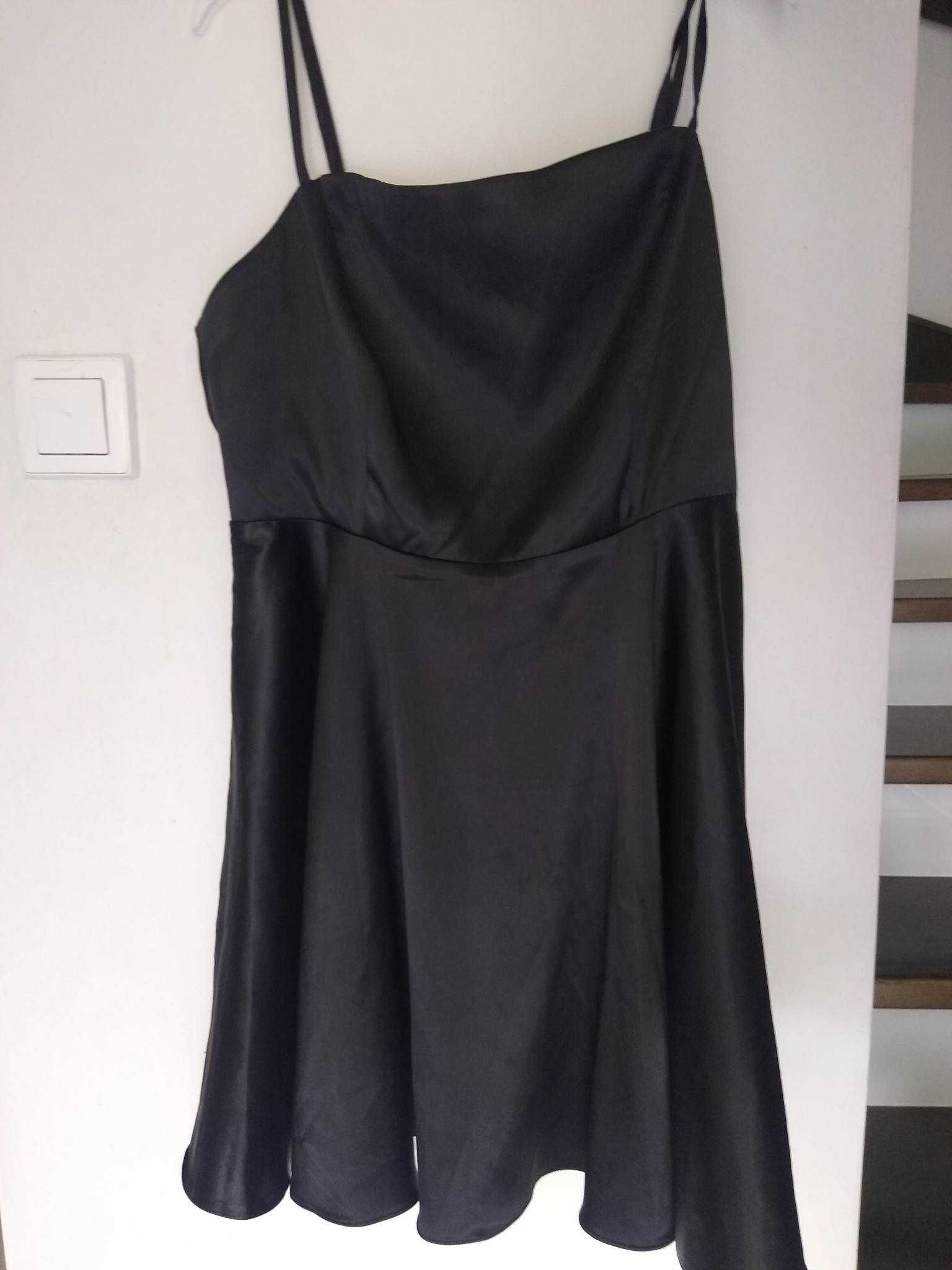 czarna sukienka mini r. 38/M shein