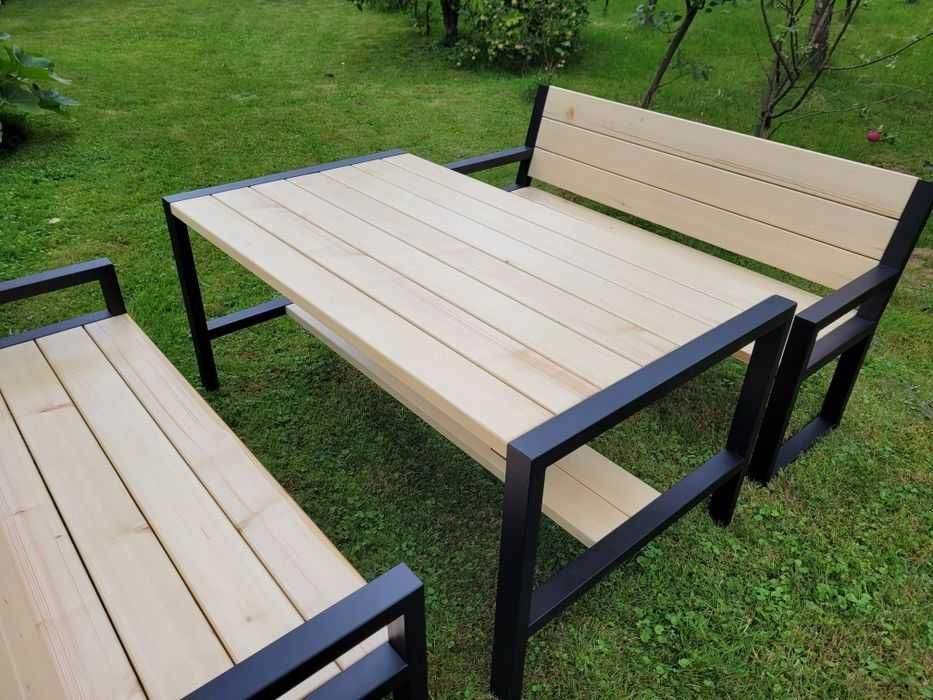 Meble ogrodowe loft metalowe nogi