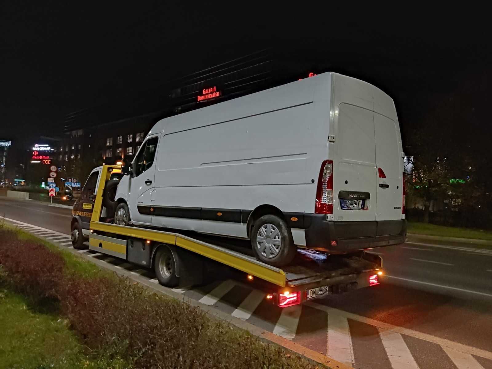 Pomoc Drogowa Holowanie Laweta Transport Aut Bus Maszyn Wrocław