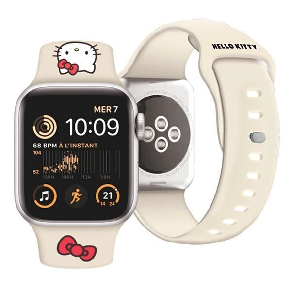 Hello Kitty Pasek Apple Watch 38/40/41mm beżowy/beige strap