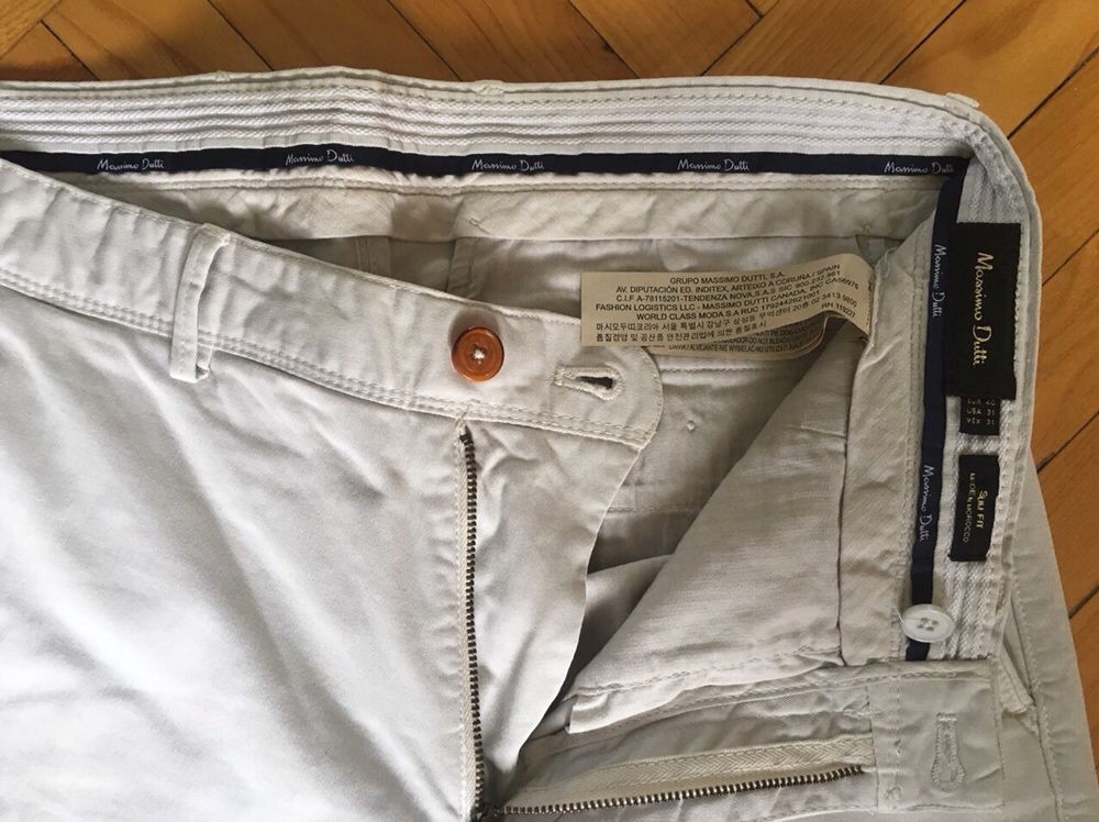 Итальянские брендовые брюки джинсы MASSIMO DUTTI