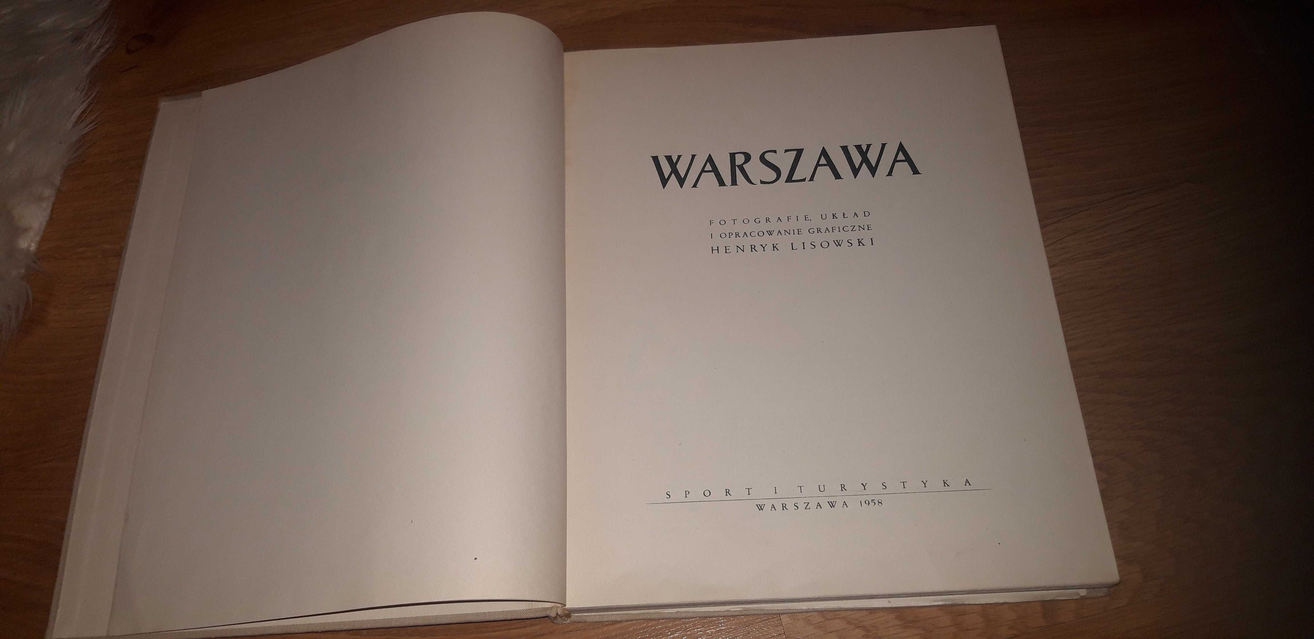 album WARSZAWA wydanie z 1958 r