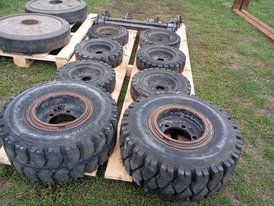 Koła pełne lane pompowane wózek widłowy przyczepka wozidło ładowarka