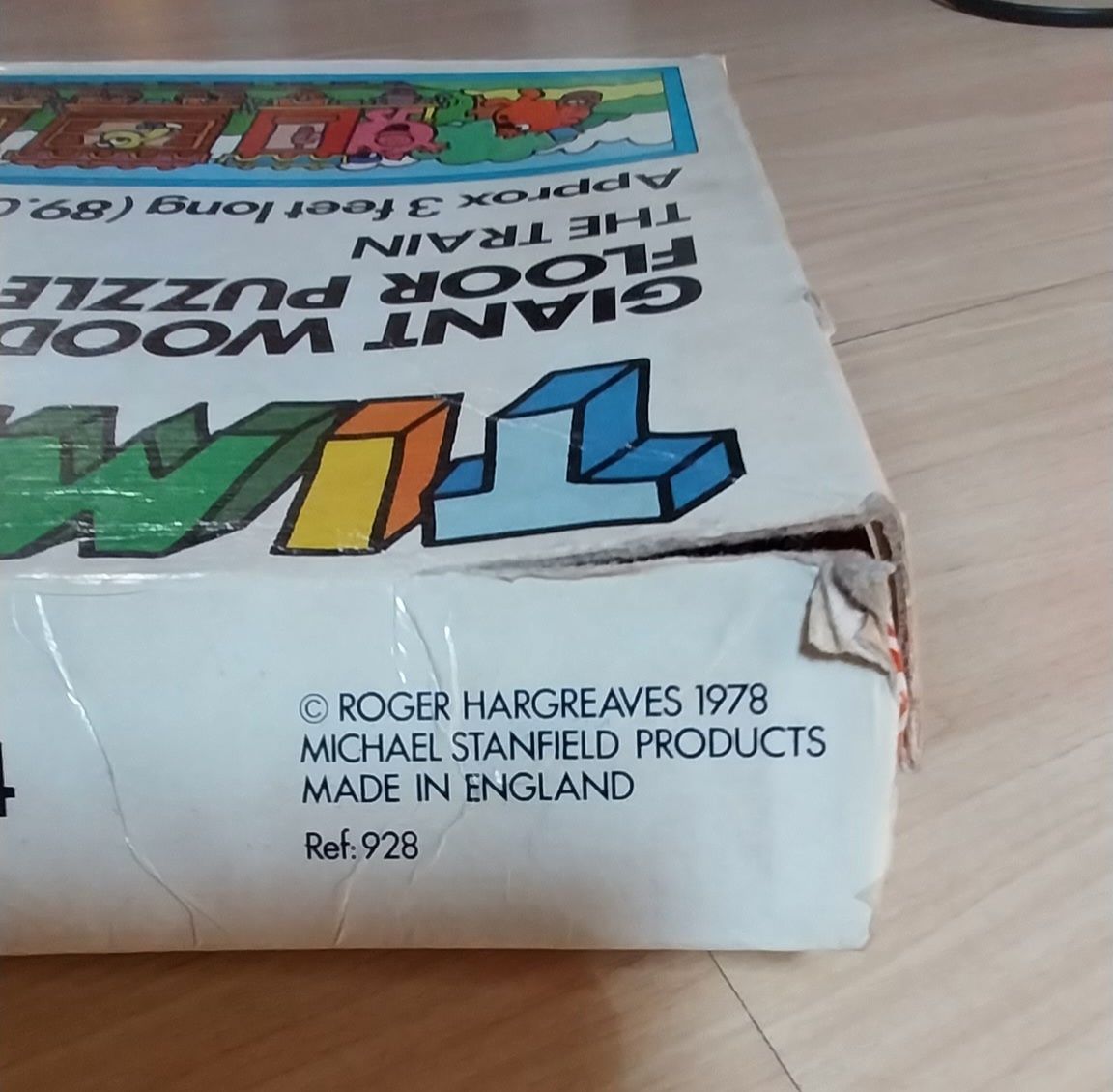 Puzzle antigo em madeira de fabrico Inglês