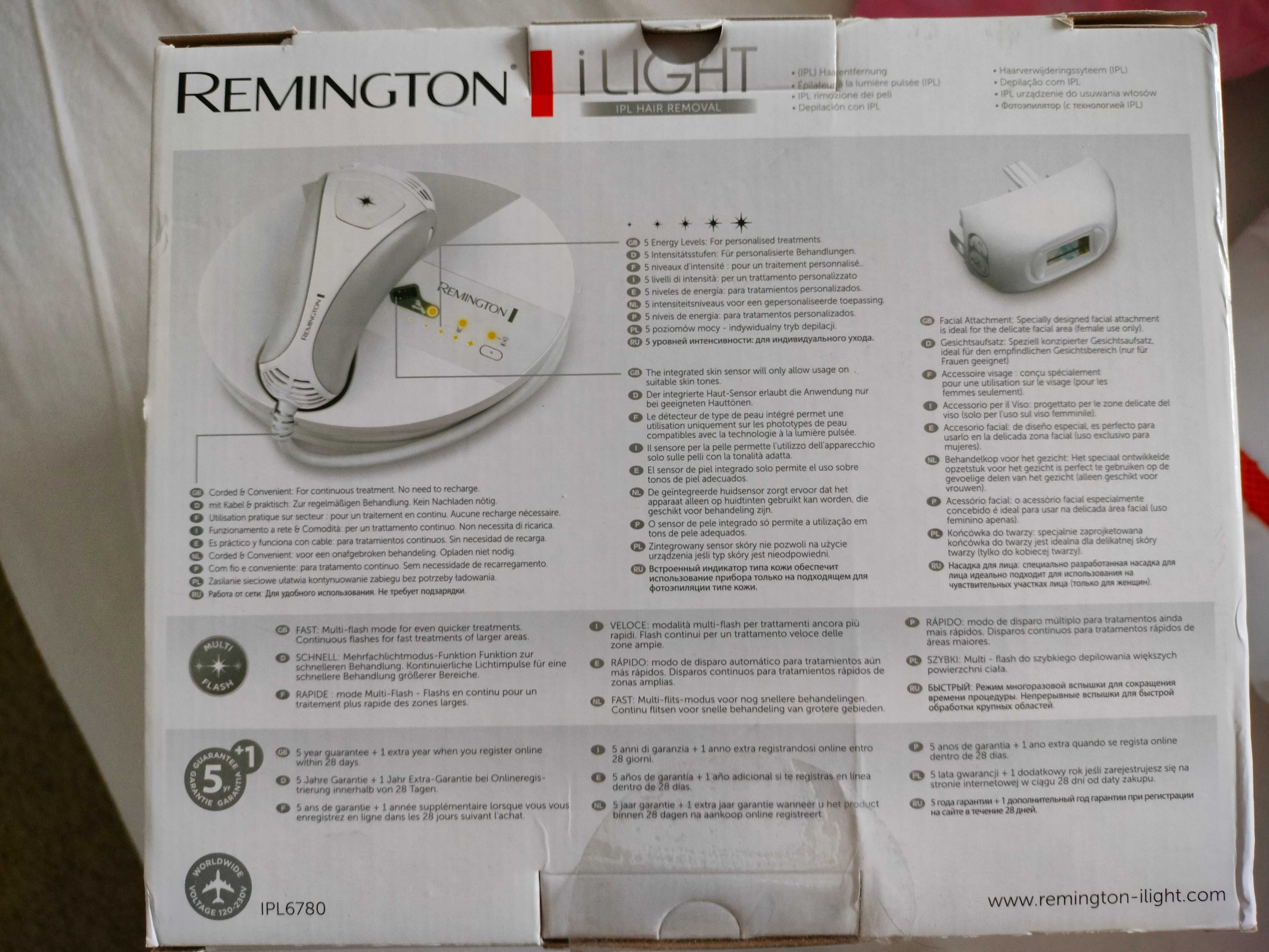 Depilator laserowy Remington IPL 6780