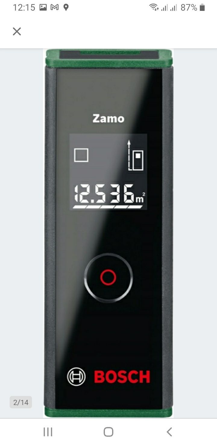 Dalmierz laserowy Bosch Zamo Solo nowy nie poziomica laserowa miarka