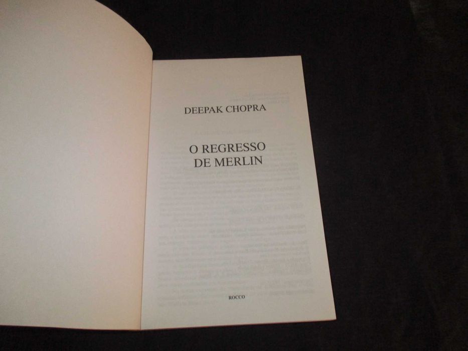 Livro O Regresso de Merlin Deepak Chopra