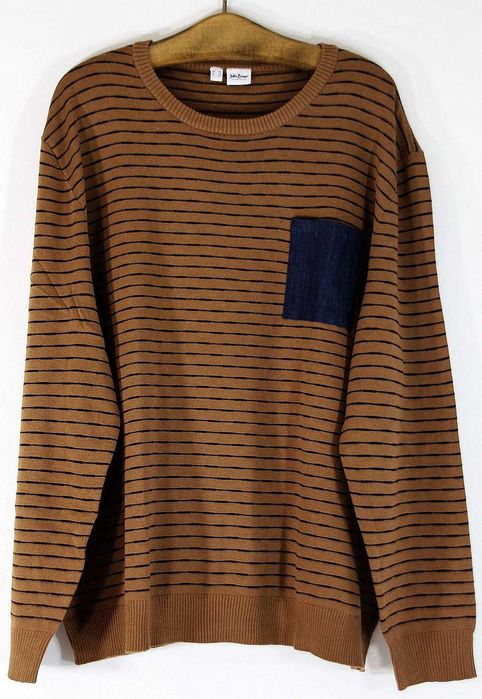 Sweter męski brązowy niegruby R 68/70