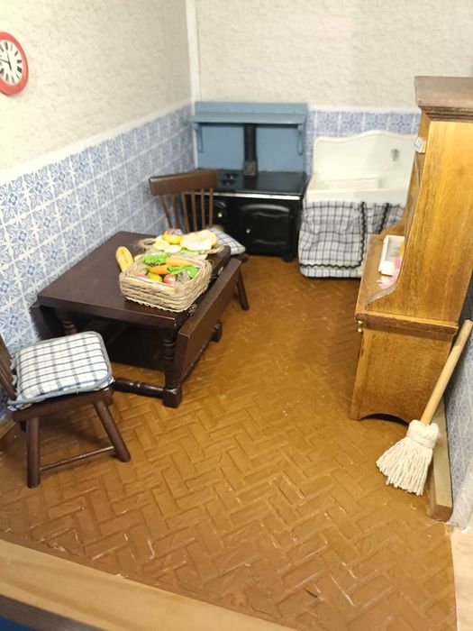 Casa de bonecas completa com luz