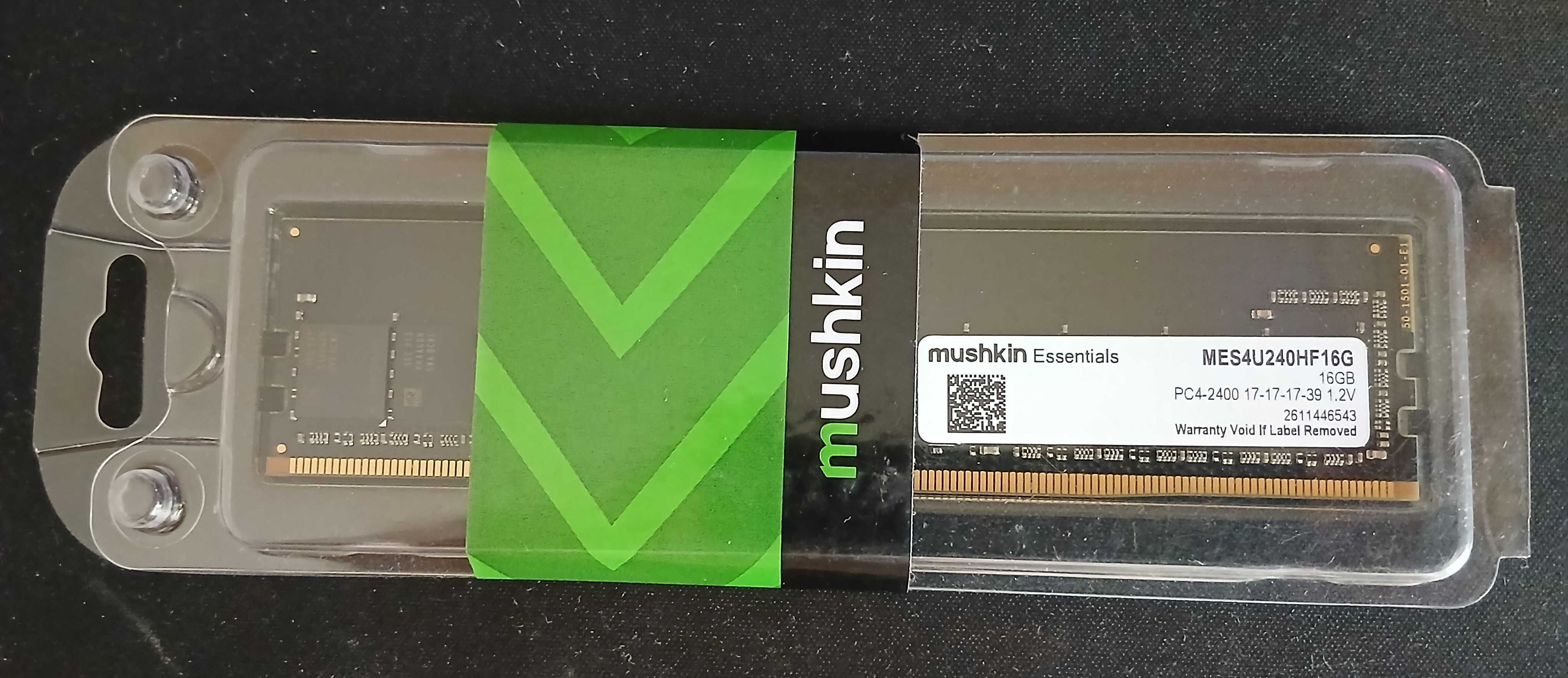 Оперативна пам'ять DDR4 16GB 2400 MHz Essentials Mushkin MES4U240HF16G