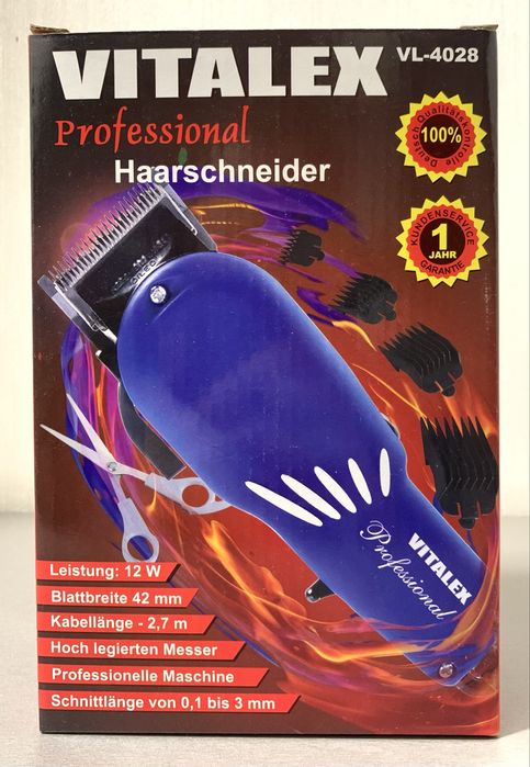 Машинка професиональная для стрижки волос VITALEX VL-4028 42 mm новая