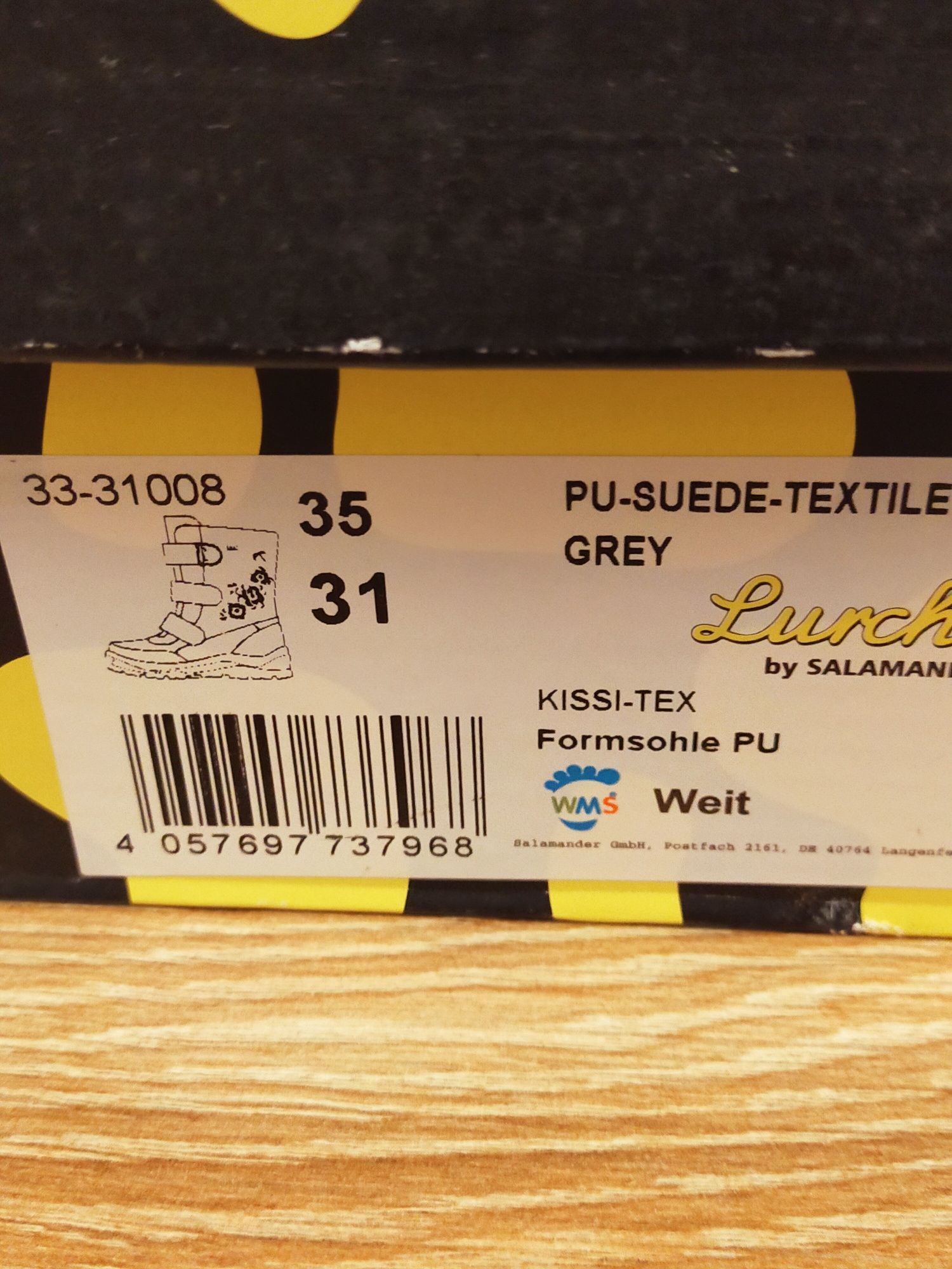 LURCHI Buty zimowe śniegowce gore tex 31