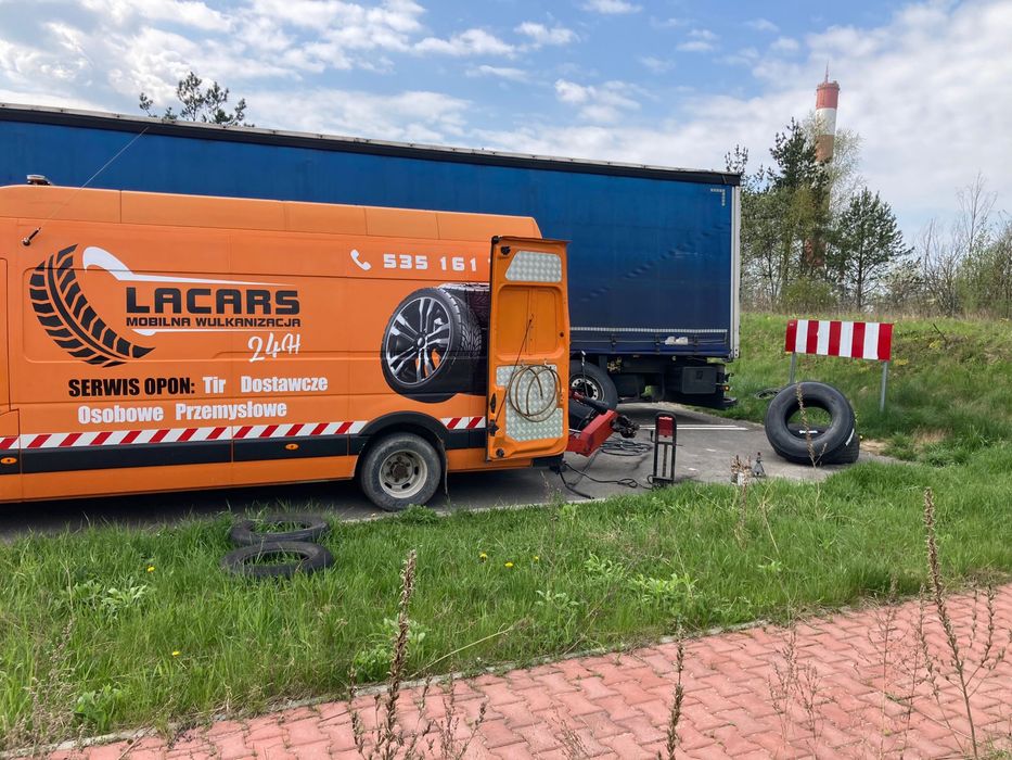 Mobilna wulkanizacja pomoc 24h osobowe, TIR, ciężarowe