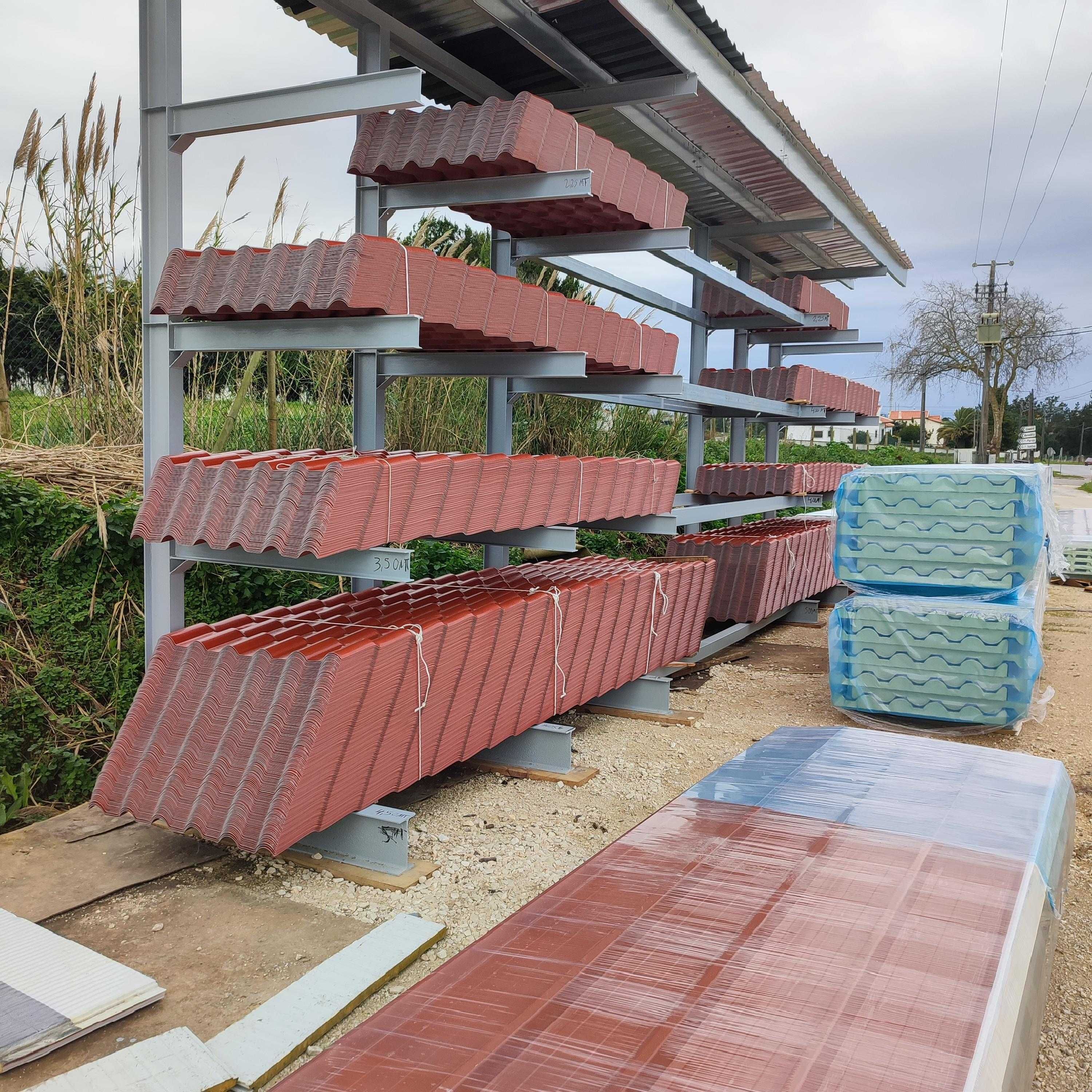 Painel telha em PVC ral 8004 Barro