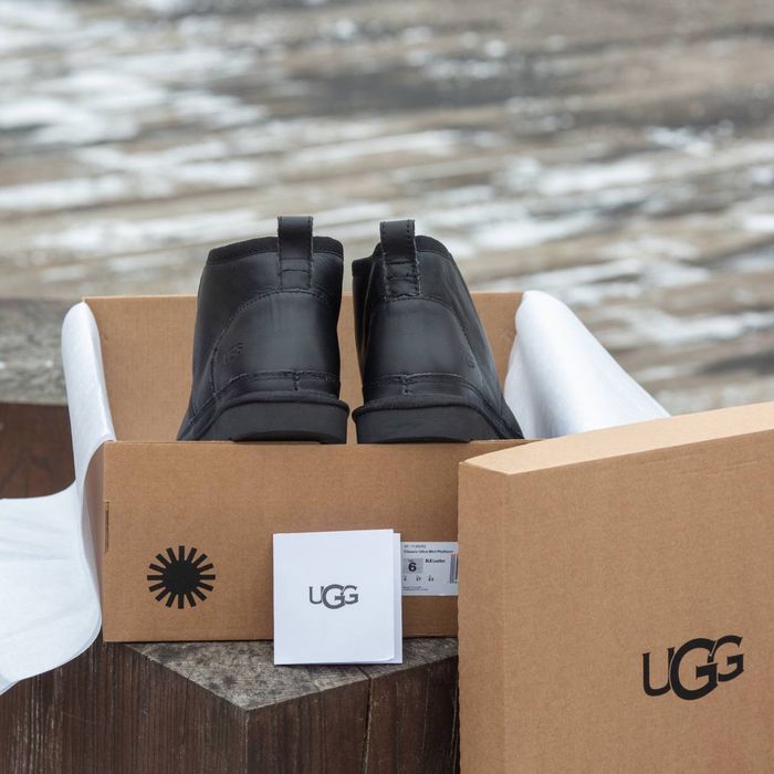 36-45 р шкіряні угги UGG Neumel Black Leather